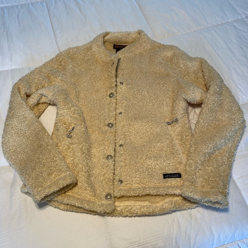Ariat Equestrian Riding Jacket Cream Like New Size M